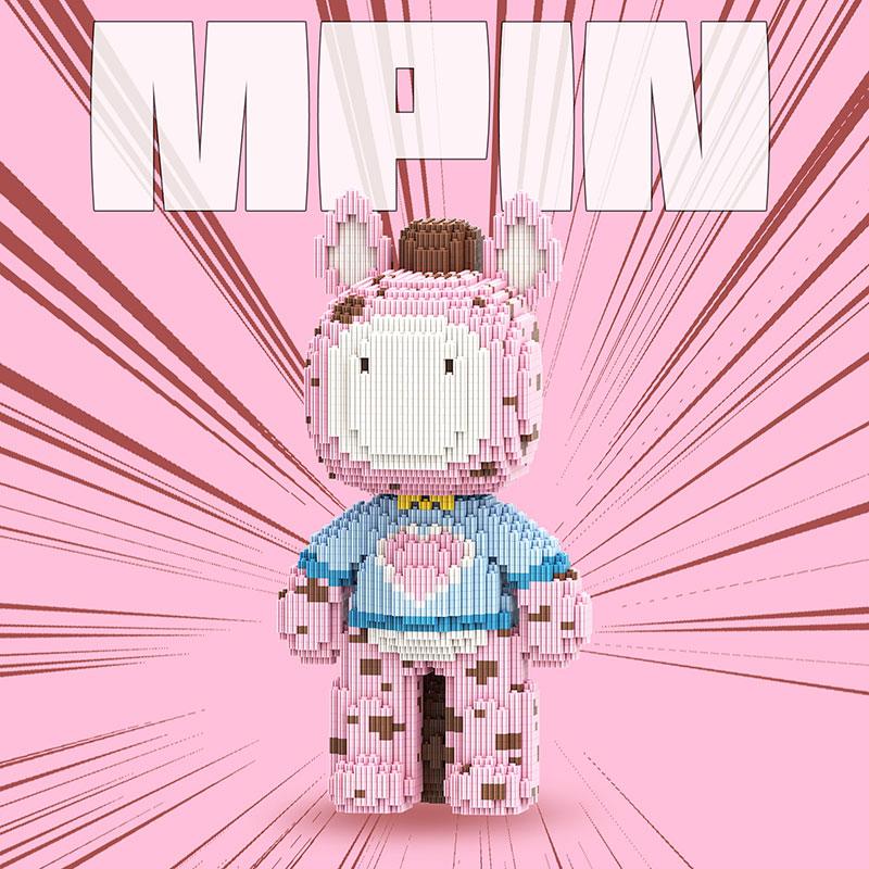 Cute Horse Series Building Blocks Set, Block Figures, 34cm High, 3800 Pieces, Unisex Adult Toy, Perfect Gift, Home Decoration Ornament