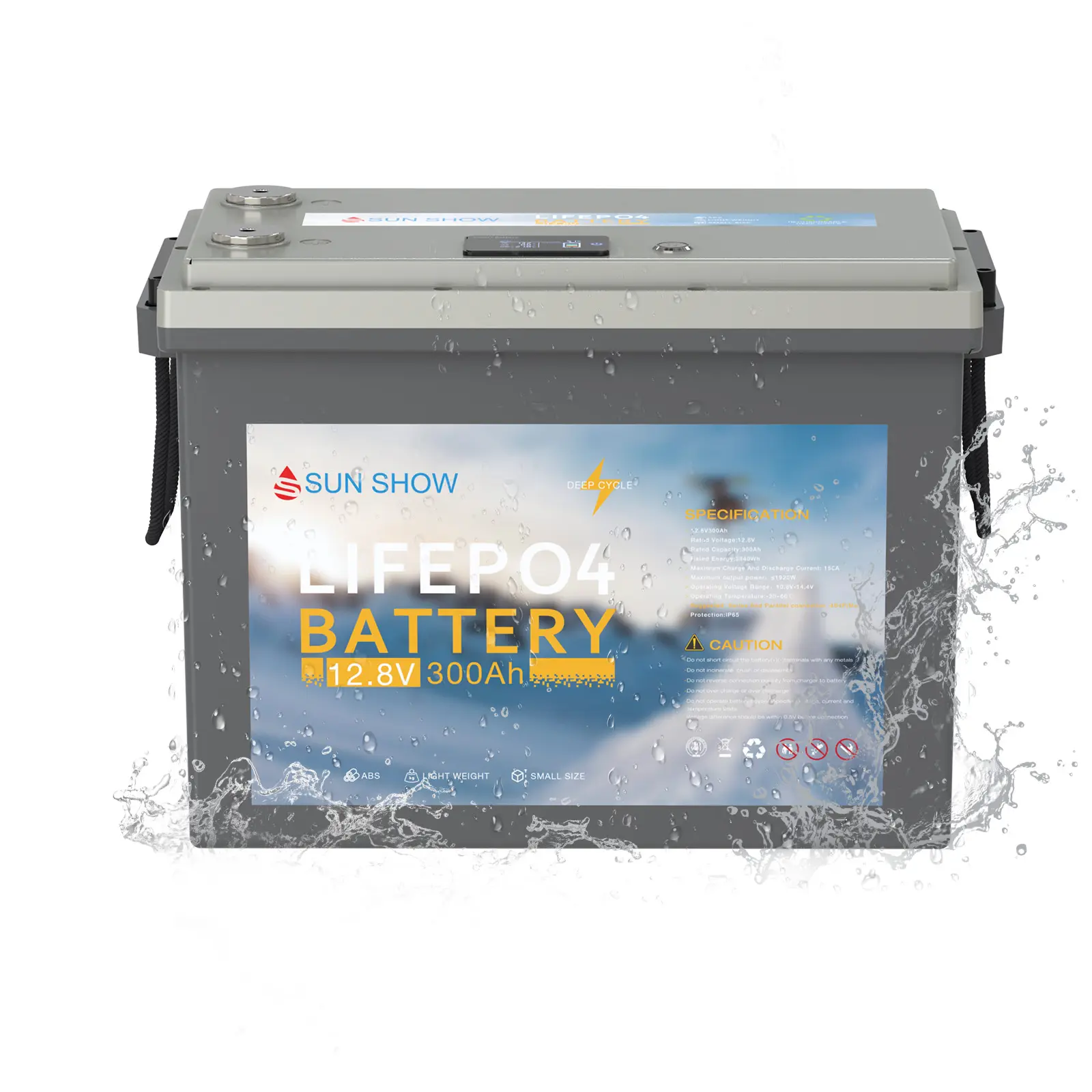 SANDISOLAR 12V 100AH 200AH 300Ah LiFePO4 Battery 3840Wh Deep Cycle Lithium Ion Battery for Solar System/RV/Marine