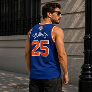 Finals New York #25 Mesh Basketball Tank Top, Vintage Inspired Streetwear Sports Apparel