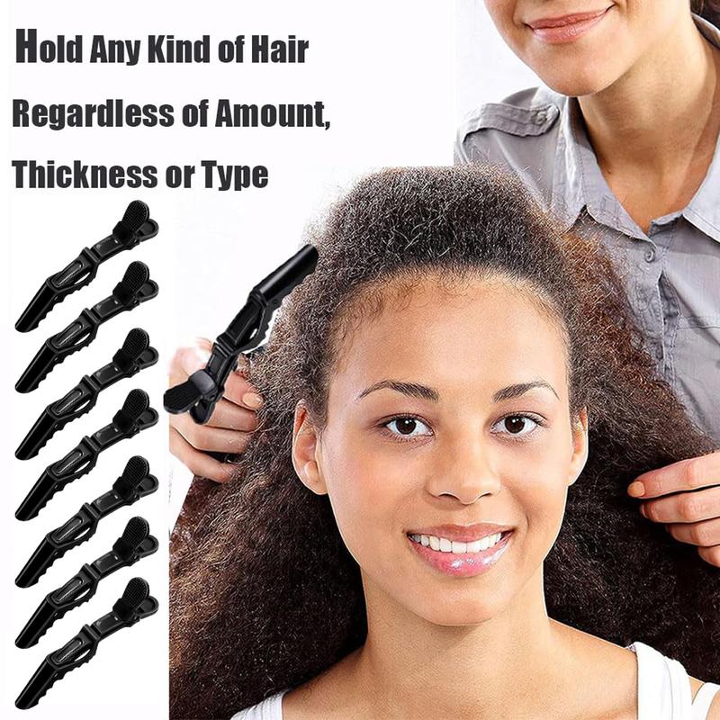 7Pcs Hair Clips for Styling Sectioning - Wide Teeth Double Hinged Design Professional Salon Quality Alligator Hair Clips