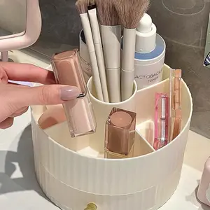 1p Storage Box Makeup Brush Holder, Cosmetic Organizer Rack, Vanity Table Eyeshadow Brush Case, Lipstick Box Pen Stand