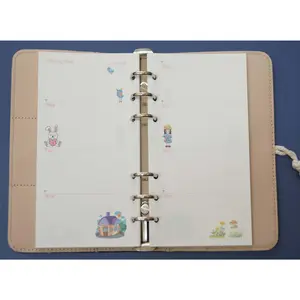 Weekly A6 Printed Planner Inserts, 6-Hole Punch, 45 Sheets (90 pgs)