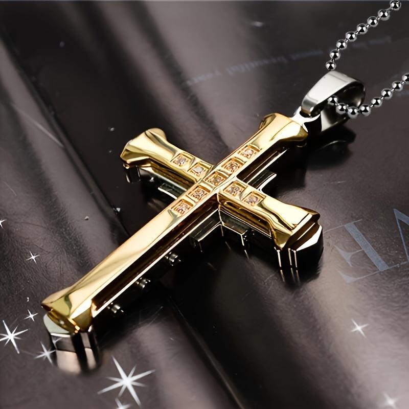 Men And Women with The Same Hot Fashion Fashion Easy Temperament Art Creative Dark Knight Cross Necklace