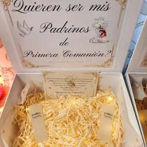 Godparents Gift Box with Set of 2 Shots, Includes Caja and Card, Perfect for a Special Occasion -  Drinkware