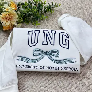 UNG Embroidered Sweatshirt, University Of North Georgia Apparel, UNG College Spirit Wear, UNG Embroidered Shirt, North Georgia University Merchandise, UNG Student Gift, College Sweatshirt University Of North Georgia, UNG Graduation Gift Shirt