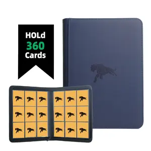 Holds 360 cards Binder with Zipper,9-pocket Premium Double-Sided Card Album for Trading Cards, TCG, MTG, Sports Cards