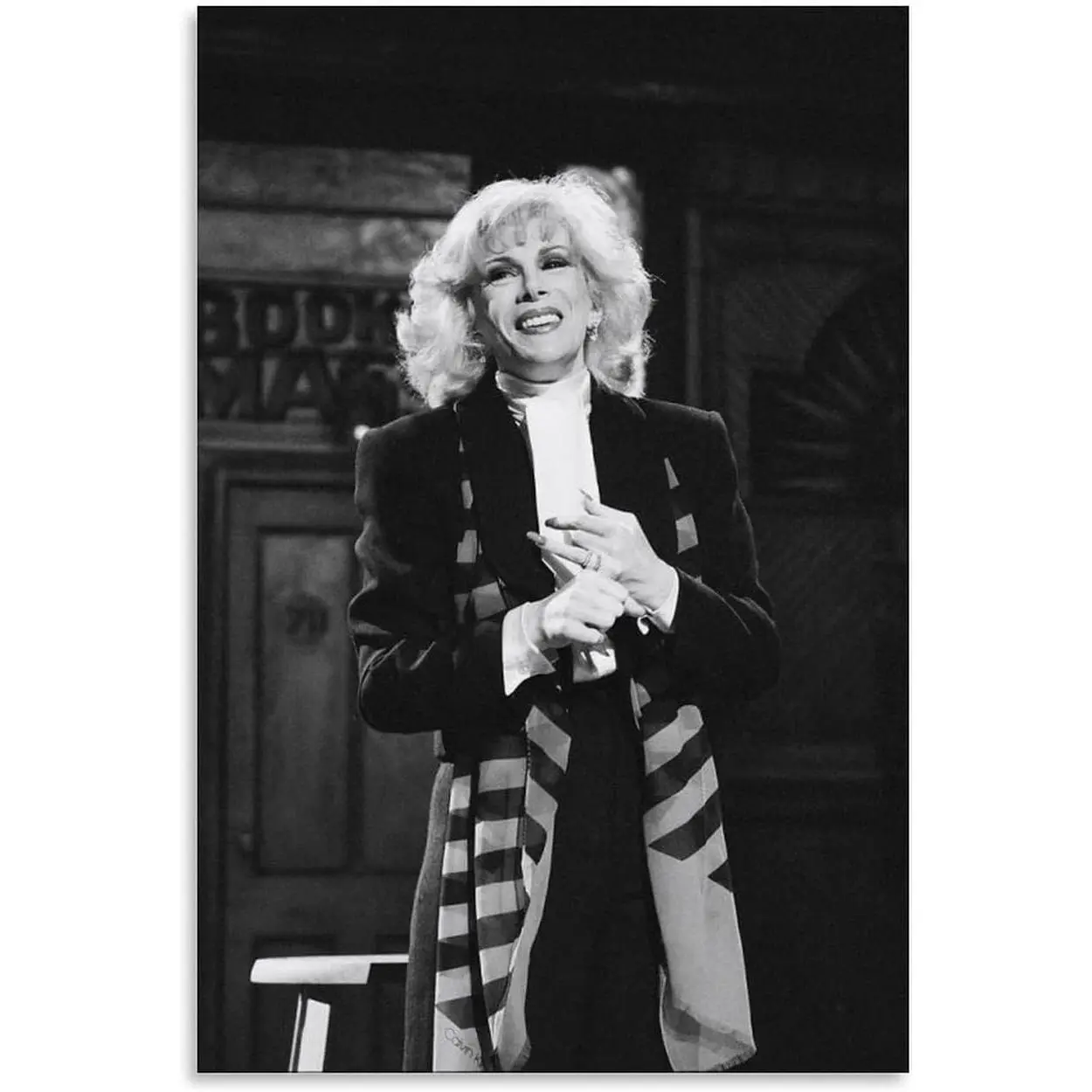 Comedian Joan Rivers Vintage Portrait Poster (2) Canvas Print Wall Art Decoration Living Room Office Bedroom Aesthetic 20x30inch(50x75cm) Unframe-style