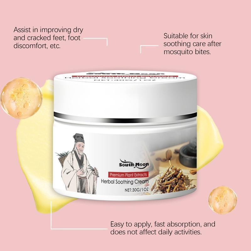[TikTokShopBlackFriday] Herbal Skin Repair Body Cream – South Moon Chinese Herb-Infused Soothing Formula for Eczema & Psoriasis, Relieves Dry Itchy Sensitive Skin, Anti-Bacterial & Deep Moisturizing, TikTok Viral Skin-Improving Care