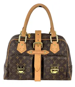 Pre-owned Louis Vuitton canvas Tote Bags Manhattan GM Monogram Shoulder Hand bag