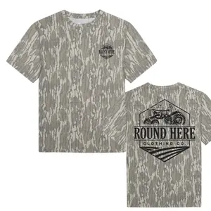 Round Here Clothing Tractor Camo T-Shirt 3D, Mens Tee Mossy Oak T-shirt 3D, Hunting Shirt, 3D T Shirt Mossy Oak, Gift for Him, for Boyfriend