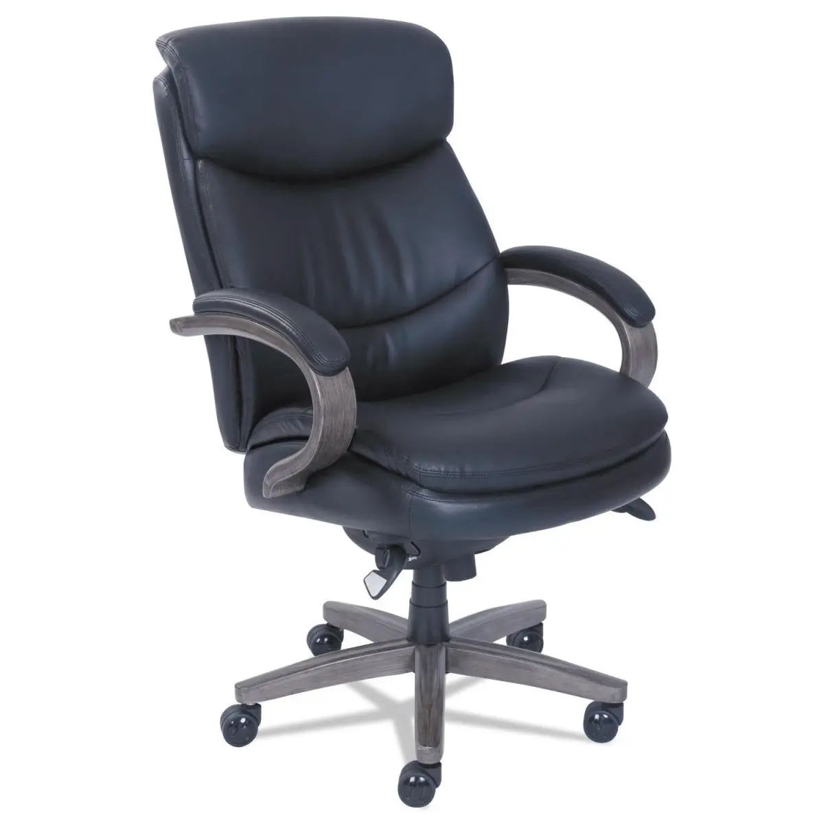 212 MAIN La-Z-Boy LZB Adjustable Ergonomic Wood High-Back Executive Computer Chair - Black Commercial Office Furniture, Office Chairs, Adjustable Ergonomic Chair