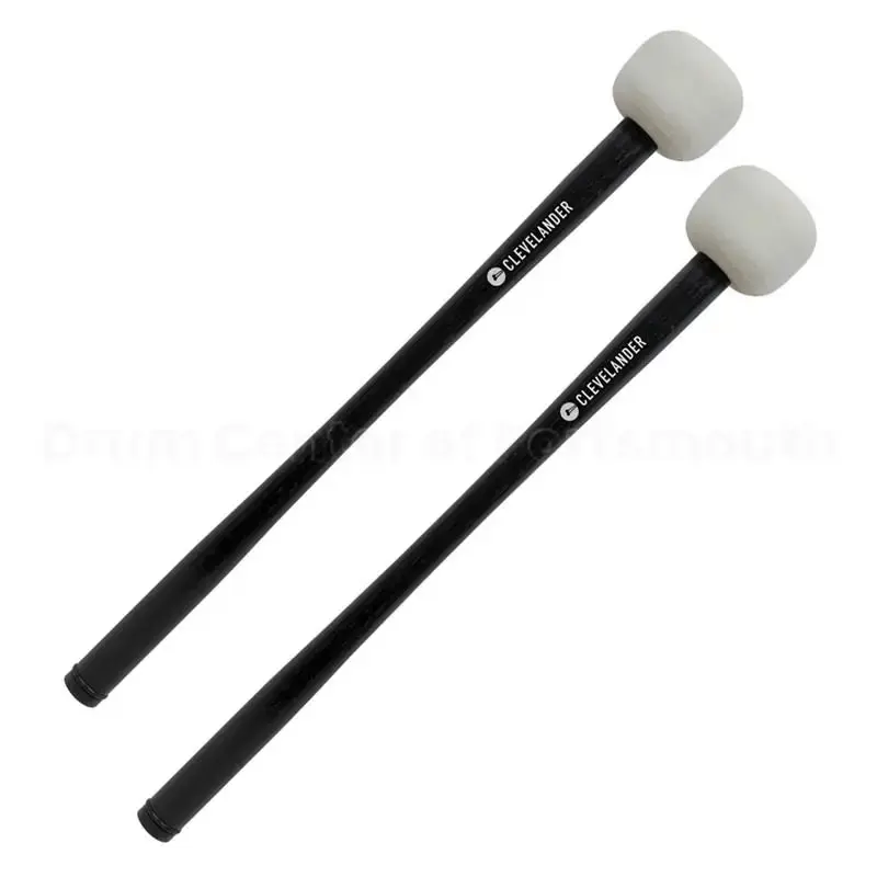 Clevelander Marching Bass Drum Mallets, Hickory, Medium
