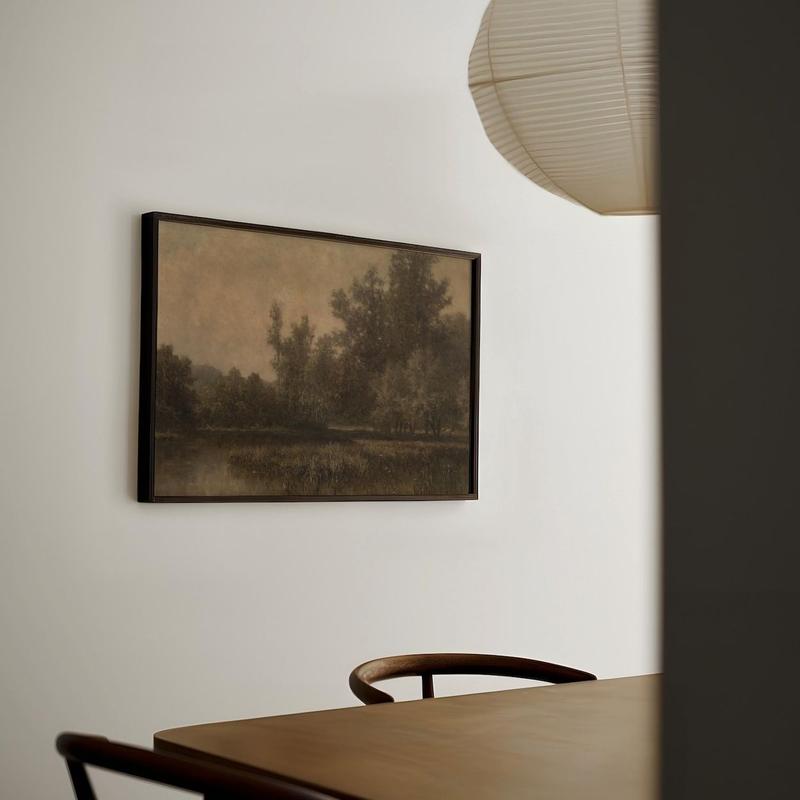 Moody Fall Landscape Print | Vintage Autumn Wall Art | Rustic Farmhouse Decor | Unframed 7