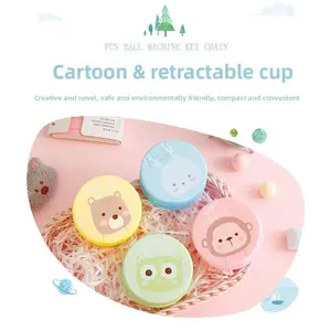 Outdoor Portable Cup Foldable Water Cup Mouthwash Cup Retractable Cup Cartoon Travel Children Brushing Folding Cup