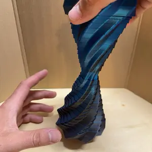 Tornado Tower Fidget Toy Hypnotic 3D Printed Desk Toy for Stress Relief and Focus Enhancement