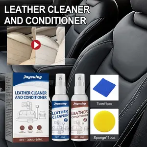 Leather Cleaning And Maintenance Agent, Leather Care Leather Suit Sofa Maintenance Cleaner, Leather Care Kit for Sofa Cleans Conditions & Protects Restores Shine Prevents Cracking Safe for All Leather Types