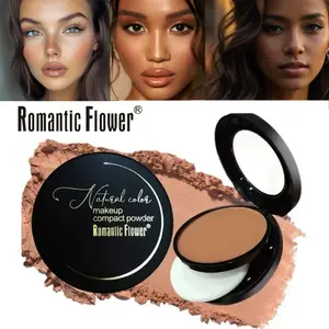 6 Color Waterproof Foundation Liquid, Long-Lasting Coverage, Natural Powder Puff for Contouring and Setting, Daily Commute, Date Night, Party, Music Festival, Christmas Gift, Longwearing Waterproof Makeup