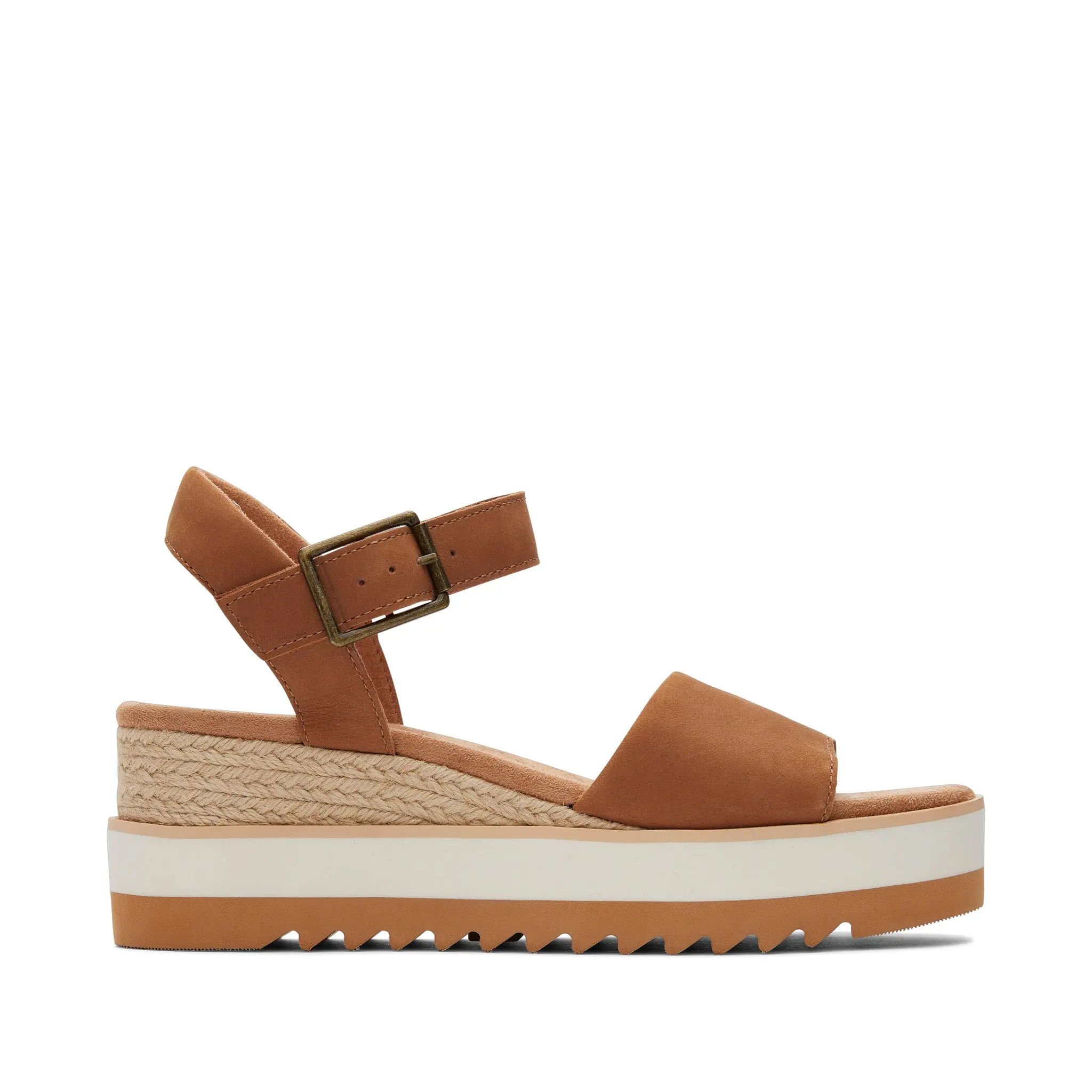 Diana Tan Leather Wedge Sandal