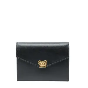 Pre-owned GUCCI Calfskin Small Leather Goods Leather Notebook Cover