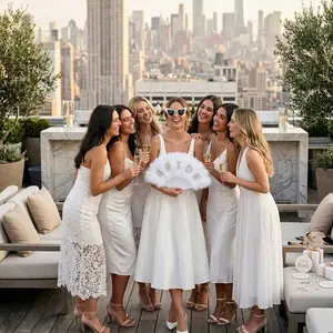 Bridal Feather Fan and Heart-Shaped Sunglasses Set, Rhinestone Letter Plush Hand Fan, Pearl-Decorated Sunglasses, Wedding Party Props