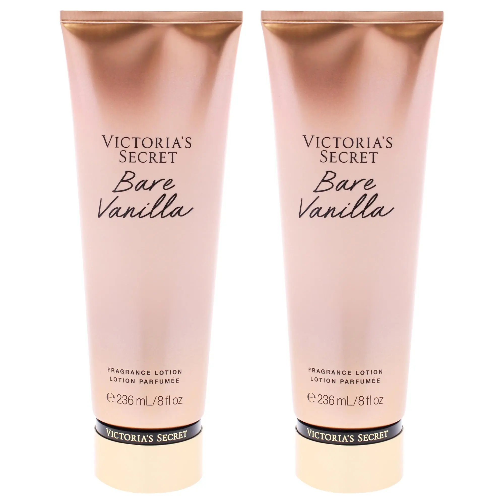 Bare Vanilla Fragrance Lotion by Victorias Secret for Women - 8 oz Body Lotion - Pack of 2