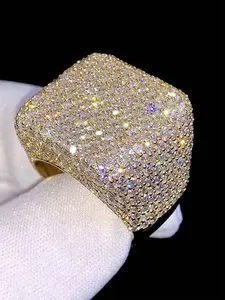 1 PC Gorgeous Cubic Zirconia Ring For Women Artificial Zircon Ring For Wedding Engagement Party Jewelry Valentine's Day Gift Beautiful Rings
