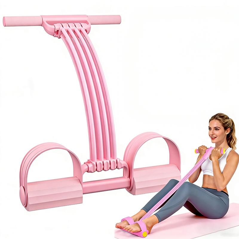 3-in-1 Multifunction Pedal Resistance Band, Elastic Pull Rope Fitness, Full-Body Workout at Home Gym, Exercise Sit-up, Yoga, Abdominal Training