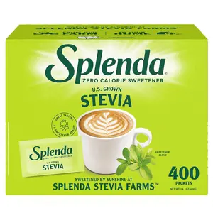SPLENDA Stevia Zero Calorie Sweetener, Sugar Substitute Packets, 400 Count (Pack of 1)