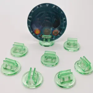 8pcs Transparent Plastic Cards Stand, Transparent Fixed Props for Paper Holder, Board Games Cards Display Stand, Desk Accessories