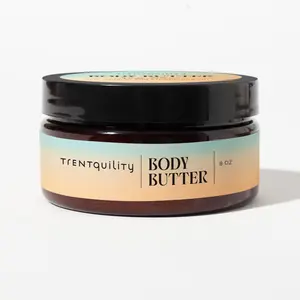 Trentquility Whipped Body Butter 8 Ounces - Moisturizing & Smooth Fragrance - Hydrating Body Care with Nourishing Oils - Indulgent & Fluffy Texture