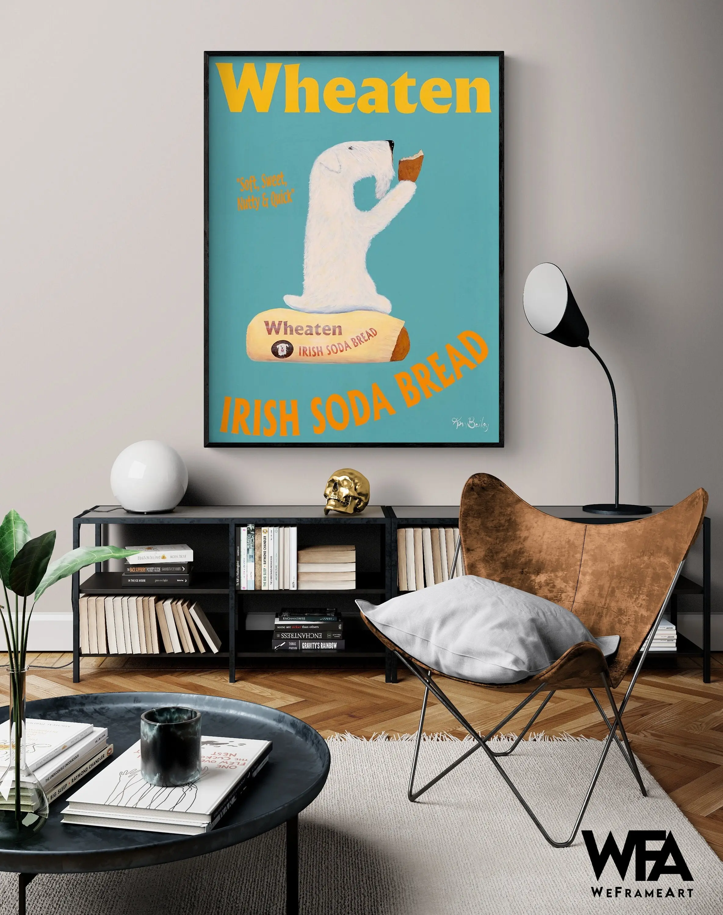 Soft-coated Wheaten Terrier Poster Terrier Mom Gift Idea White Terrier Wall Art Bread Poster White Dog Wall Art Artistic Decor Photo Print