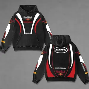 Redbull CBR Racing Washed Hoodie Vintage Motorcycle, Motor Speed Racing Sportbike Graphic Merch, Acid Washed Streetwear Clothing, Unisex Dirt Bike Racing Hoodie, Vintage Motorsport Hoodie, Speed Culture Men's Wear, Designed for Biker