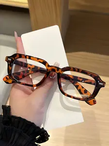 Fashionable Blue Light Blocking Rectangular Frame Glasses, Lightweight Durable Frame, Perfect for Work Study, Computer Phone Use, Ideal Gift