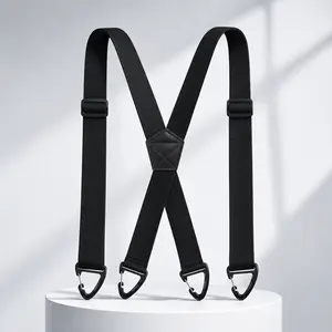X Back Hidden Suspenders 1.5 Inch Heavy Duty Under Clothing Suspenders Adjustable Work Suspenders for Men Women summer Durable Materials