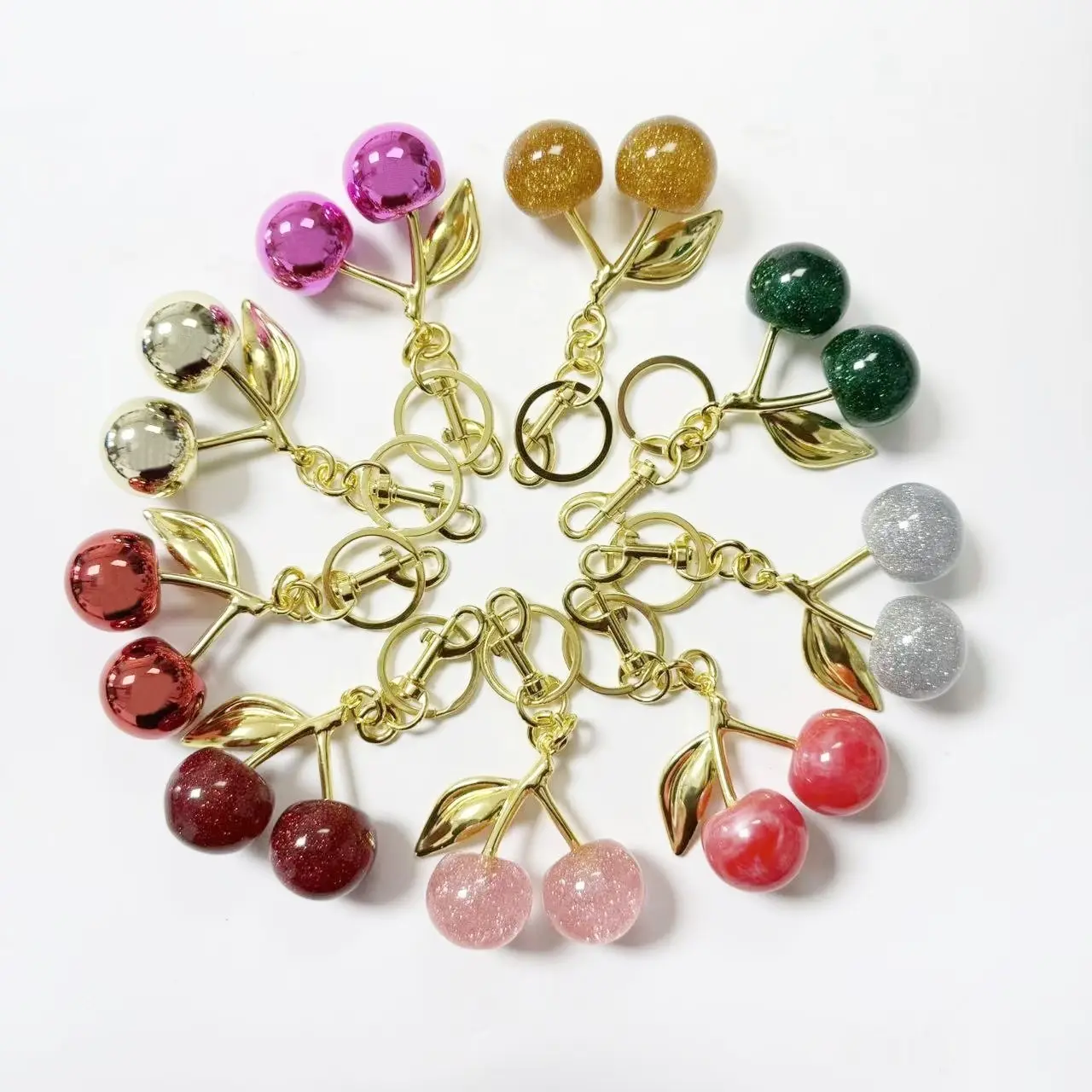 Cherry Bag Charm Cute bag charm Key Chains Cherry Purse Charms for Handbags, Keychain Mother's Day Gifts summerwins, Clip-On Keychain Charms & Twillies, Keychain-To-Tote Charms & Twillies bag chains and charms bag charms for purse