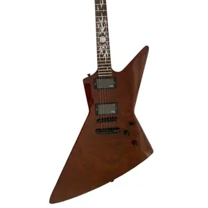 Original Wood Color EMG Pickups Explorer Electric Guitar  Mahogany Body Rosewood Fretboard