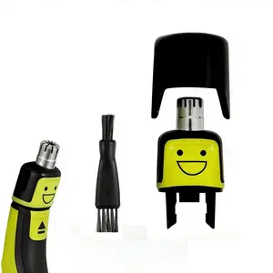 Replacement Blade + Dual-Head Cleaning Brush, Nose and Ear Wing Replacement Blades with Protective Cover, Compatible with Qp2520/qp2530/qp2620/qp2630/qp27/28
