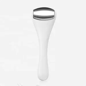 Eye and Face Ice Roller Massager Cooling Facial Roller for Skin Care Dark Circles Puffiness Relief Stainless Steel Skin Massage Tool