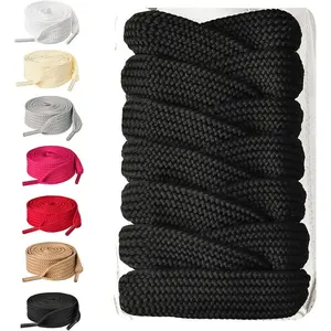 2 Pairs 3/4'' Fat Laces for Sneakers, 36''-63''Length Jumbo Thick Shoe Laces Replacement Laces
