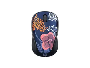 Logitech - Design Collection Limited Edition Wireless 3-button Ambidextrous Mouse with Colorful Designs - Forest Floral