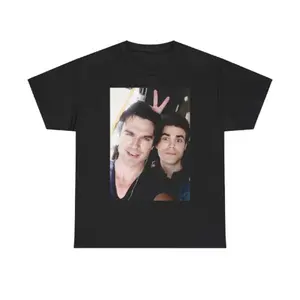 Vampire Diaries Damon And Stefan Unisex Tee - Premium Cotton Fashion Statement