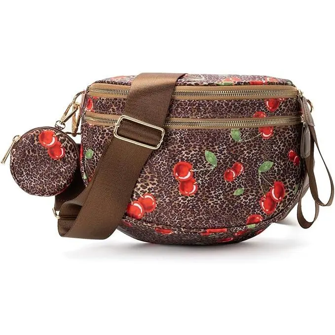 Cherry Cheetah Bum Bag