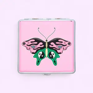 Puff and Potion Pink Butterfly Case: the perfect hard case accessory  for anything you want to keep safe in your purse