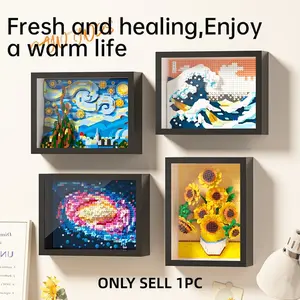 Creative Building Block Art Paintings, Artistic DIY Home Decor, Decoration, Stress Relief Puzzle Toys, Trendy Gift Ideas, Wall Hanging Ornaments