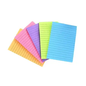 5 Pack 6x4 Inch Colorful Self-Adhesive Sticky Notes, 50 Sheets Per Pad, Ideal for Office Meetings School Records Daily Use Gift Stickers, Sticky Labels