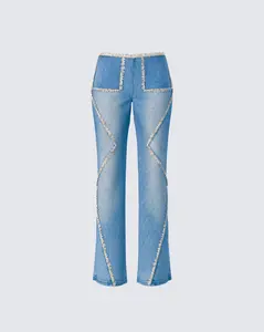 Kaiana Blue Denim Straight Leg Jeans