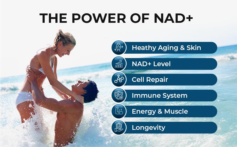 13,510mg NAD+ Supplement- Nicotinamide Riboside, Resveratrol, Quercetin & BioPerine (High Absorption)- Liposomal NAD Booster for Anti-Aging, Cellular Energy, Skin- For Women & Men- 90 V Capsules