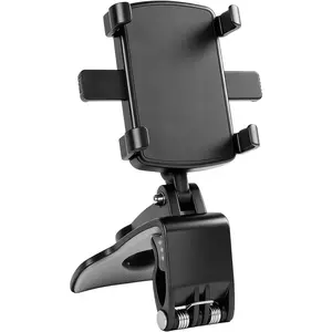 Car Phone Holder Mount for Dashboard Rearview Mirror Sun Visor,360° Rotation & Strong Grip,Universal Adjustable Phone Clamp for iPhone 17 Pro Max 3–7” Phones | One-Hand Use, No-Block View