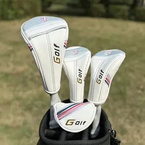 Fashionable Golf and Noodle Series, High Quality PU Golf Club Wooden Headcover, Sports Series Driver & Track Wood Accessory, Golf Accessories