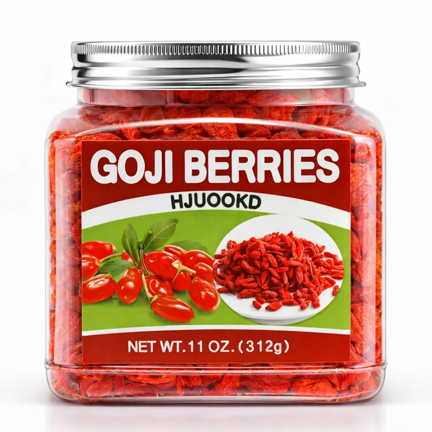 11oz Dried Goji Berries - 100% Natural Large Berries, Sun-Dried & Handpicked, Vegan Wolfberry - Perfect for Tea, Oatmeal, Yogurt, Baking, Smoothies, Snacks & More